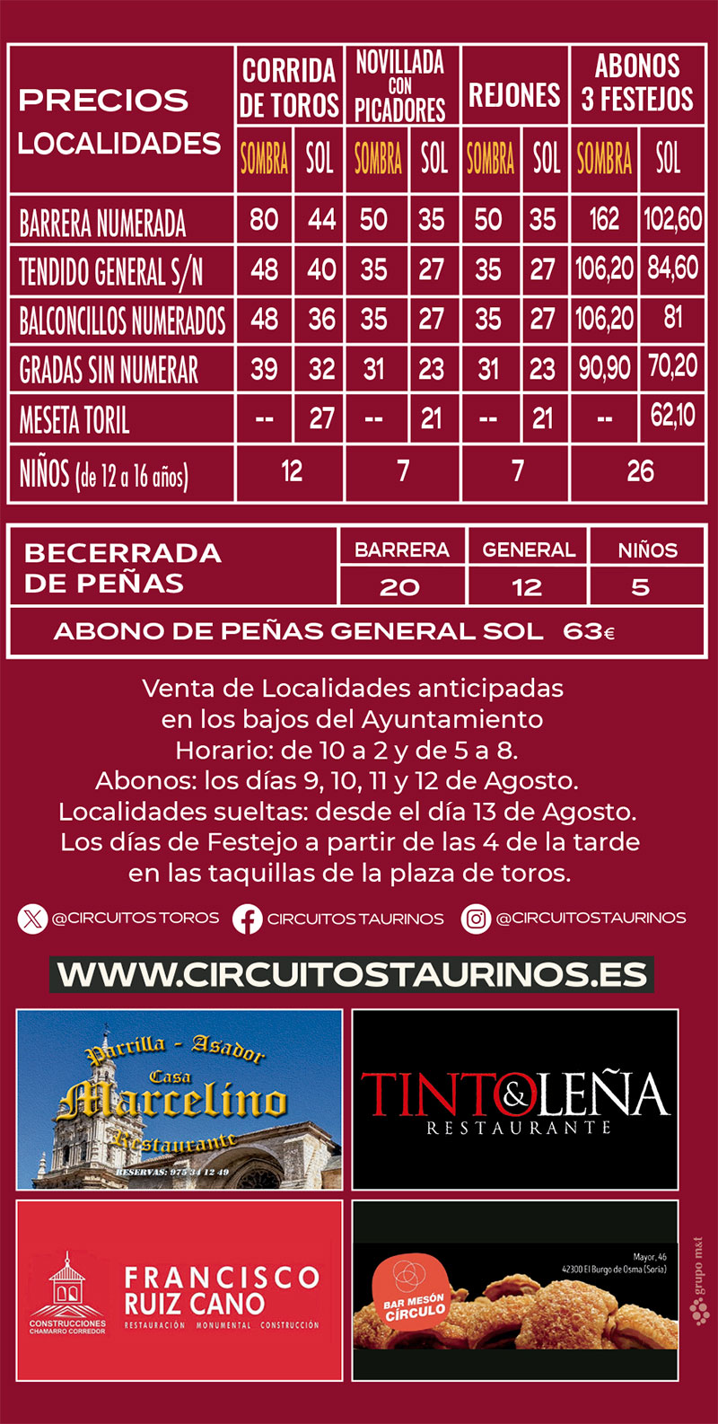 listadepreciosburgo